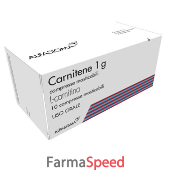 carnitene - 1 g compresse masticabili blister alu/alu 10 compresse 