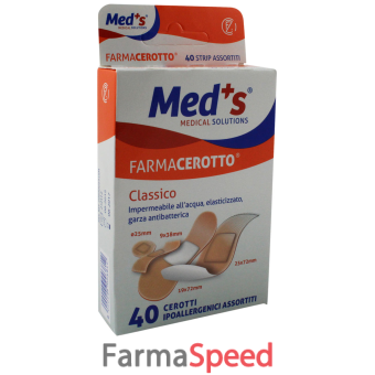 meds cerotto strips poliuretano formati assortiti 40 pezzi