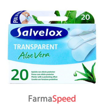 cerotto salvelox trasparente aloe vera 12x20 cm 20 pezzi