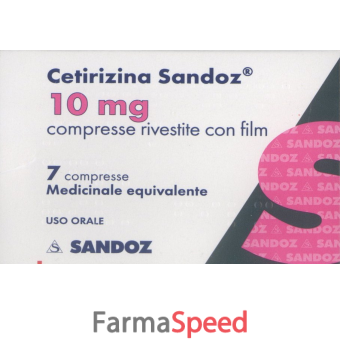 cetirizina my - 10 mg compresse rivestite con film 7 compresse in blister pvdc/pvc/al 