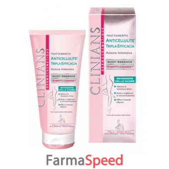 clinians dermocosmetique trattamento anticellulite 200 ml