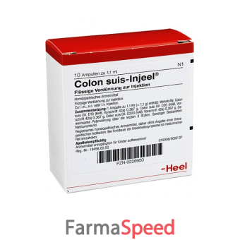 heel colon suis injeel 10 fiale da 1,1 ml l'una