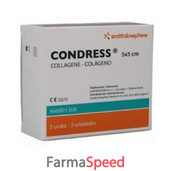 medicazone speciale attiva condress in collagene equino 5x5 3 pezzi