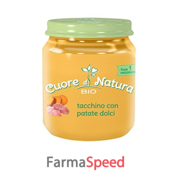 cuore di natura omogeneizzato tacchino con patate dolci bio 110 g