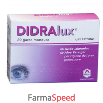 didralux 20 garze oftalmiche monouso