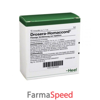 drosera homaccord 10 fiale da 1,1 ml