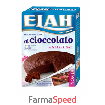 elah preparato per torta al cioccolato senza glutine