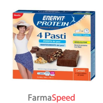enervit protein 4 pasti cereali e cioccolato 8 barrette da 30 g
