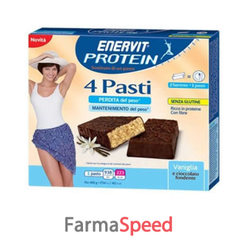 enervit protein 4 pasti vaniglia 8 barrette da 27 g