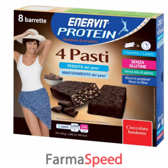 enervit protein 4 pasti dark 8 barrette da 30 g
