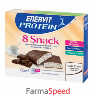 enervit protein snack cocco 8 barrette