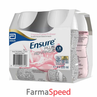 ensure plus advance fragola 4 x 220 ml