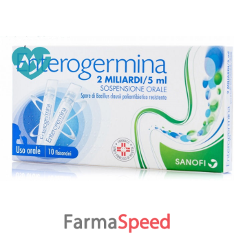 enterogermina - 2 miliardi/5 ml sospensione orale 10 flaconcini 5 ml 