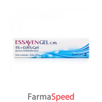 essaven - 10 mg/g + 8 mg/g gel, tubo da 80 g