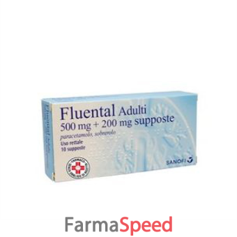 fluental - adulti 500 mg + 200 mg supposte 10 supposte