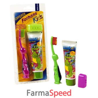 forhans kids 50 ml + dino spazzolino dinosauro
