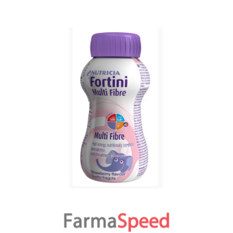 fortini multi fibre gusto fragola 200 ml