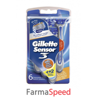 gillette sensor3 trilame 4pz+2