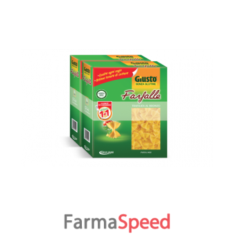 giusto senza glutine farfalle promo doppia confezione 400 + 400 g