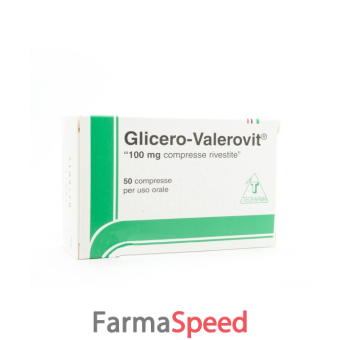 glicerovalerovit - 100 mg compressa rivestita blister 50 compresse rivestite 