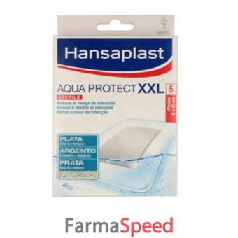 hansaplast med aqua protect wound care medicazione 80x100 cm 5 pezzi
