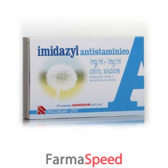 imidazyl antistaminico - 1 mg/ml + 1 mg/ml collirio, soluzione 10 contenitori monodose 0,5 ml 