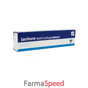 lacrinorm - 0,01% + 0,2% gel oftalmico tubo 10 g 