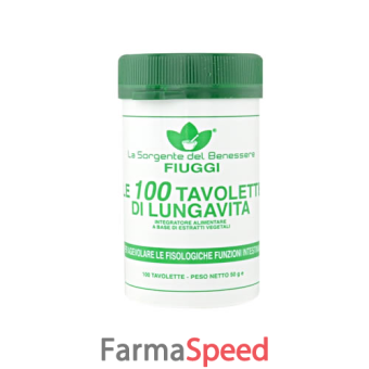 le 100 tavolette di lungavita fiuggi 100 compresse