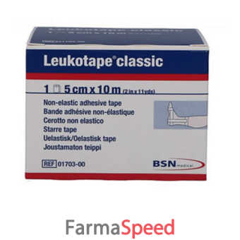 leukotape benda anelastica per bendaggi funzionali 5x10 m