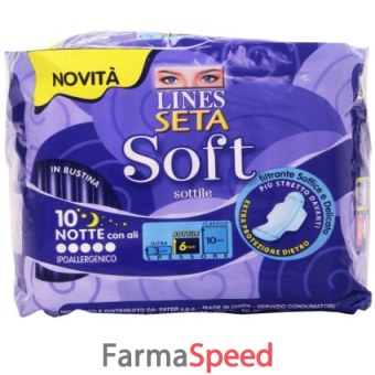 lines seta soft notte 10 pezzi