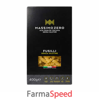 massimo zero fusilli senza glutine 400 g