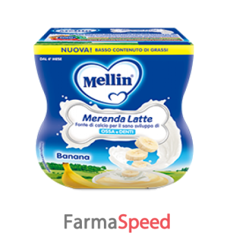 mellin merenda latte banana 2 x 100 g