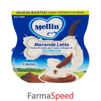 mellin merenda latte cacao 2 x 100 g