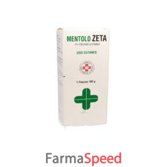 mentolo zeta - 1% polvere cutanea flacone da 100 g 