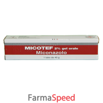 micotef - 2% gel orale 1 tubo da 40 g 