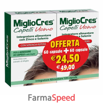 migliocres capelli uomo 60+60 capsule