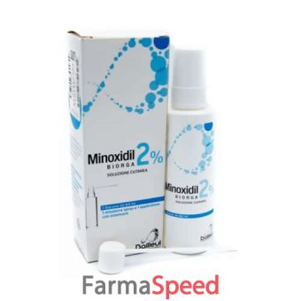 minoxidil biorga - 2% soluzione cutanea 60 ml con pompa spray e applicatore