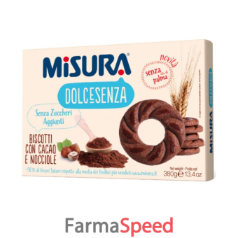 misura dolcesenza frollini cacao senza olio di palma 380 g