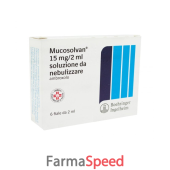 mucosolvan - 15 mg/2ml soluzione da nebulizzare 6 fiale 2 ml 