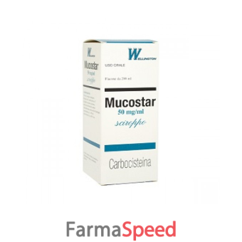 mucostar - 50 mg/ml sciroppo flacone da 200 ml 