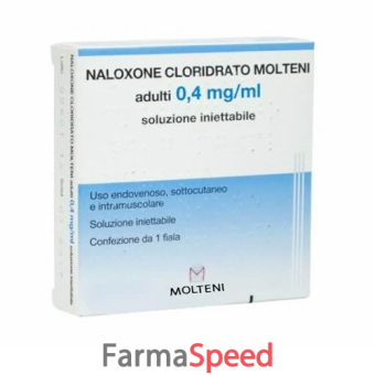 naloxone clor molt - adulti 0,4 mg/ml soluzione iniettabile 1 fiala da 1 ml