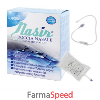 nasir doccia nasale con soluzione fisiologica isotonica 2 sacche 250 ml + 2 blister