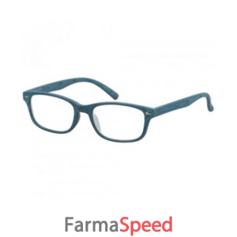 occhiale premontato da lettura design blu +1,50