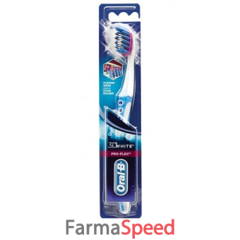 oralb 3d white luxe proflex spazzolino medio testina 38 mm