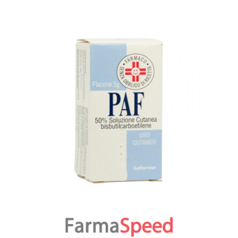 paf - 50% soluzione cutanea flacone 5 g