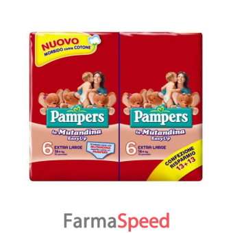 pampers easy up xl 26 pezzi