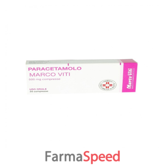 paracetamolo mv - 500 mg compresse 20 compresse 