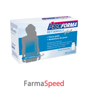 pesoforma rettangolo plus 10 flaconcini da 10 ml