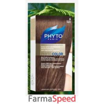 phytocolor 6 biondo scuro 2014 kit contenente flacone 60 ml + tubo 40 ml + bustina 12 ml
