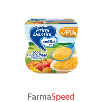 primi dentini frutta mista a pezzettini mellin 2 x 100 g